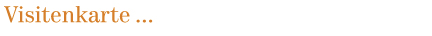 Visitenkarten
